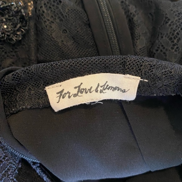 For Love & Lemons Daisy Lace Mini Dress in Black | REVOLVE - Picture 4 of 6